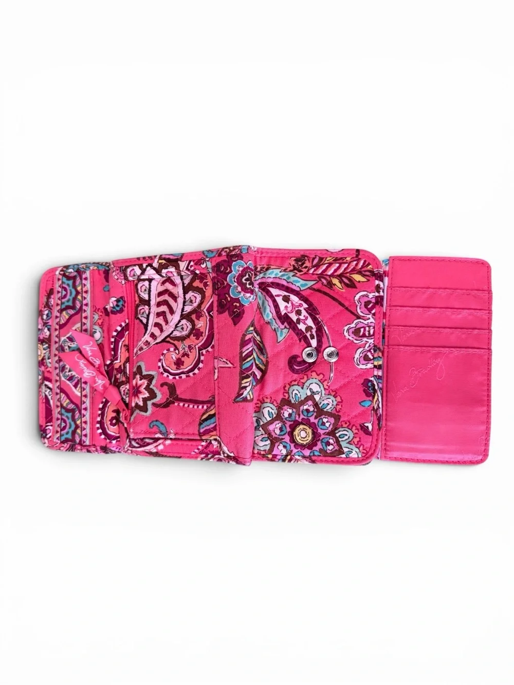 Vera Bradley “Call Me Coral” Quilted Card Wallet - Picture 3 of 3